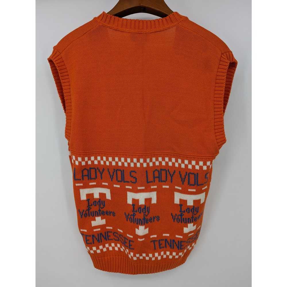 EUC 100% Cotton Vintage Lady Vols Knit Sweater Ve… - image 3