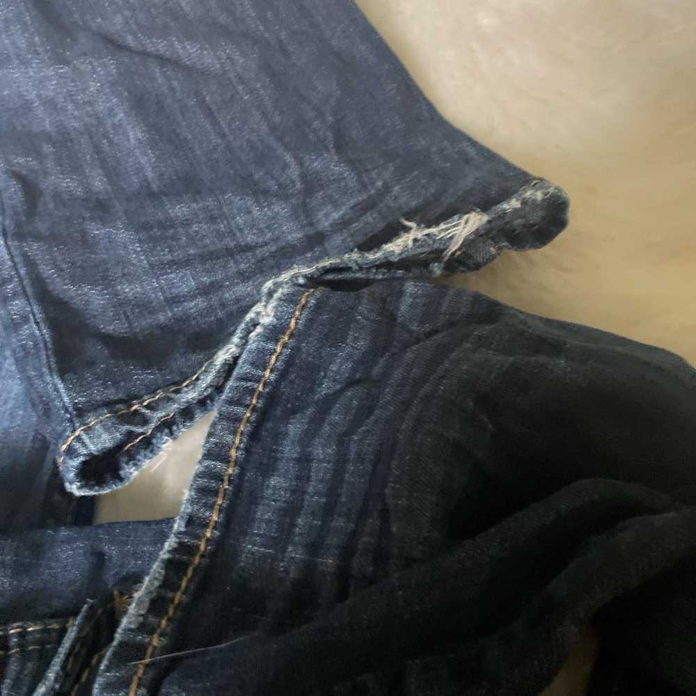 vintage silver low rise bootcut jeans - image 6
