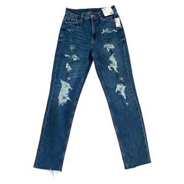 Nwt Aeropostale Mom Jeans Distressed High Waisted… - image 1