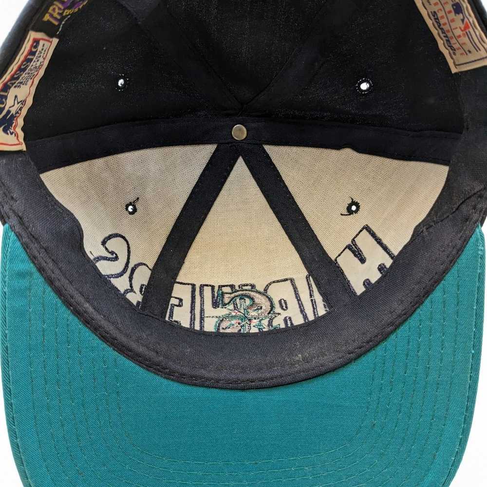Vintage Seattle Mariners Hat Cap Mens Black Snapb… - image 6