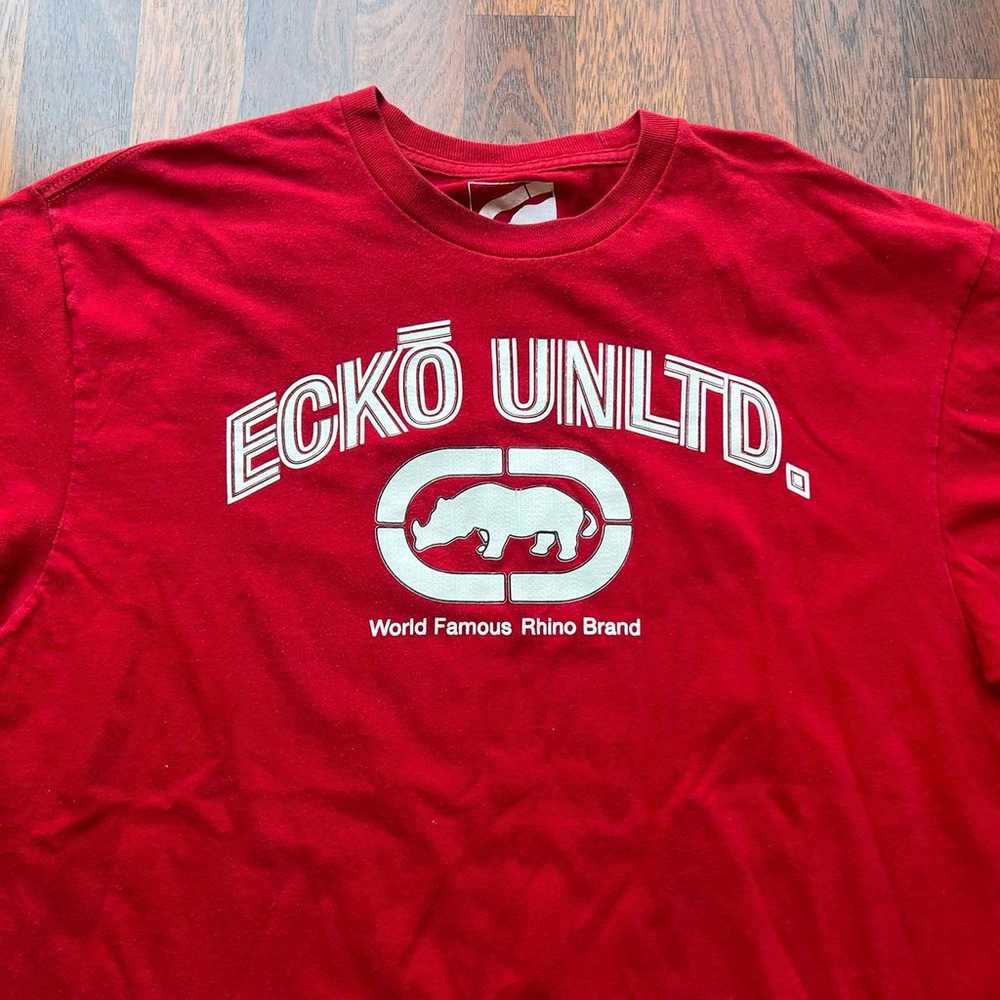 Vintage 2000s Y2K Ecko Unlimited World Famous Rhi… - image 2