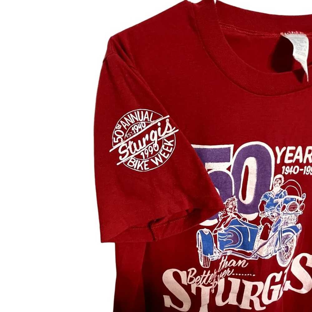 Vintage Single Stitch 50 Year Anniversary Sturgis… - image 5