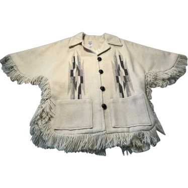 Chimayo Vintage Wool Gilbert Ortega Poncho