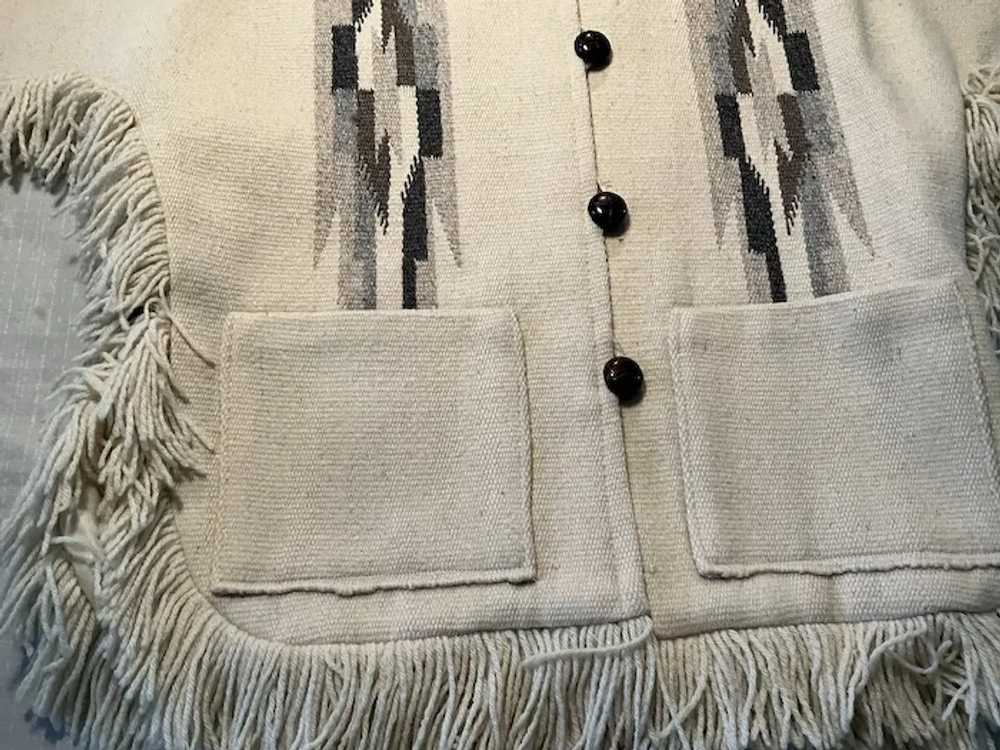 Chimayo Vintage Wool Gilbert Ortega Poncho - image 5