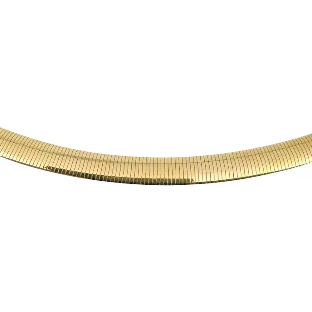 14k Yellow Gold 12.9g Ladies Thin 5mm Milor Omega… - image 3