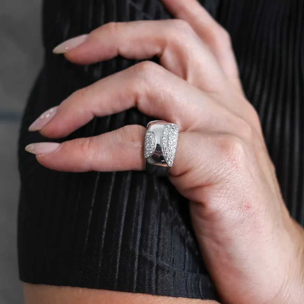 Cartier Paris Nouvelle Bague Ring In 18Kt White G… - image 2