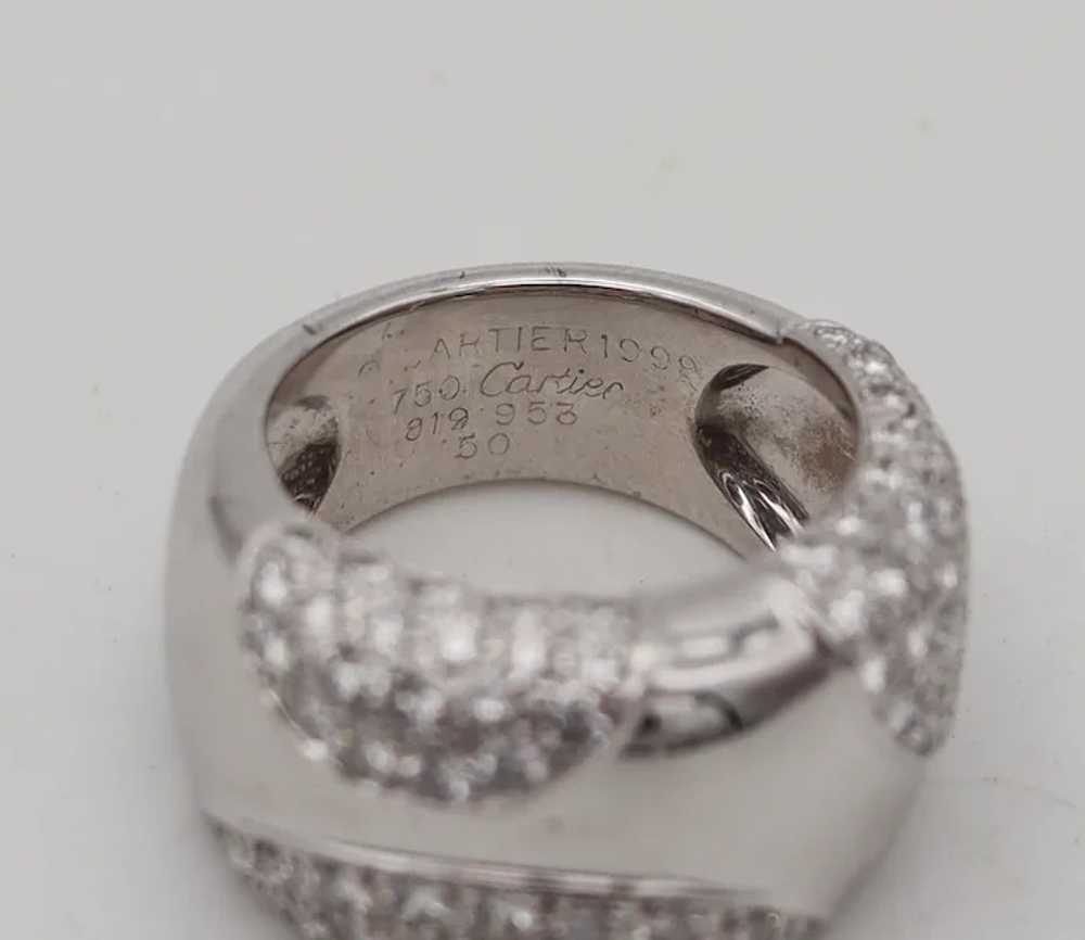 Cartier Paris Nouvelle Bague Ring In 18Kt White G… - image 6