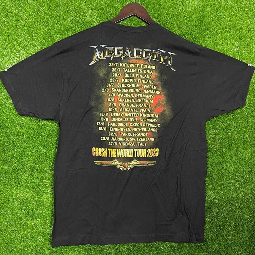 Megadeth crush the world tour 2023 T-shirt size XL - image 5