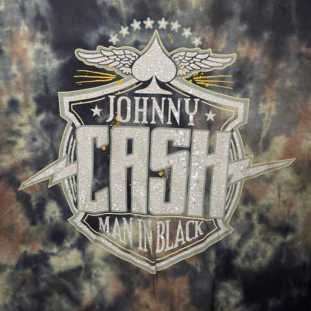 Vintage Johnny Cash tie-dye T-shirt size XL - image 3