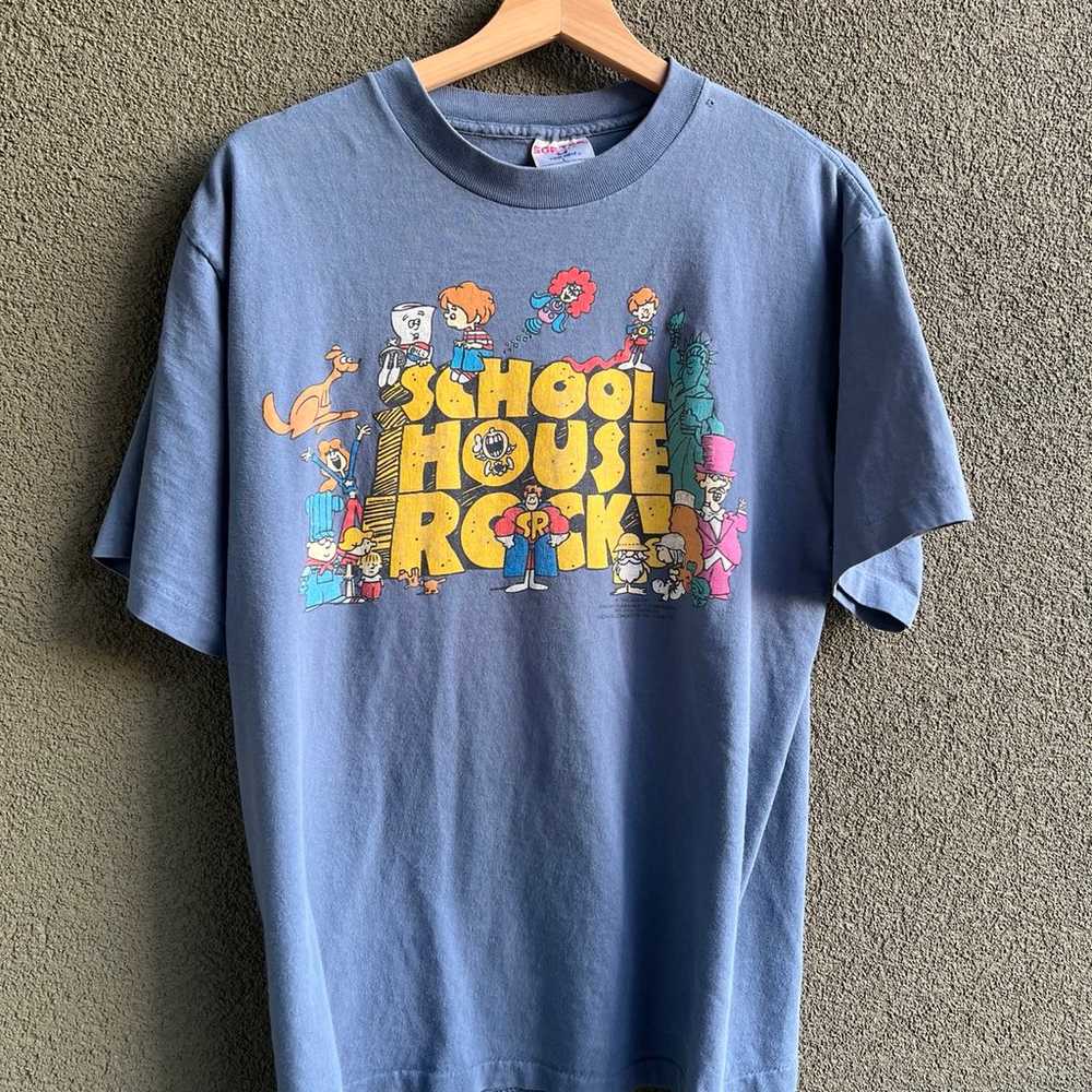 VINTAGE 1995 schoolhouse rock shirt - image 1