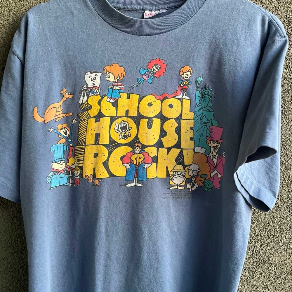 VINTAGE 1995 schoolhouse rock shirt - image 2