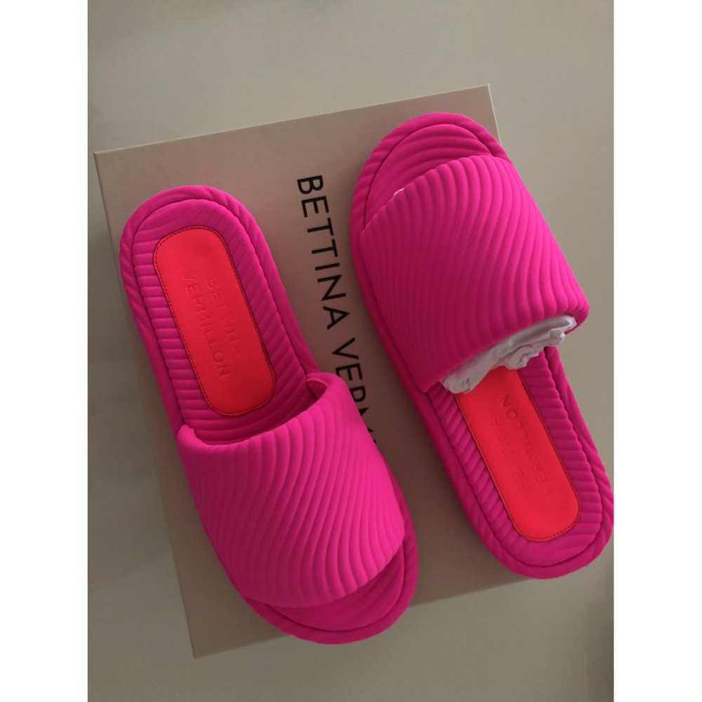 Bettina Vermillon Cloth mules - image 4