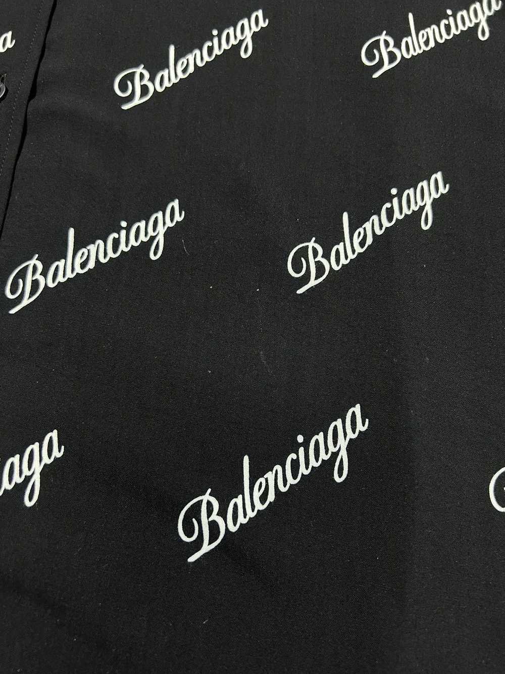 Balenciaga Balenciaga - All Over Script Logo Over… - image 8