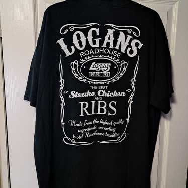 Vintage 90s LOGANS ROADHOUSE T=shirt GILDAN heavy 