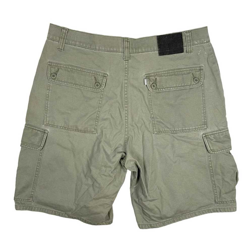 Silver Tab Levis Mens Size 36x10 Cargo Shorts Gre… - image 5