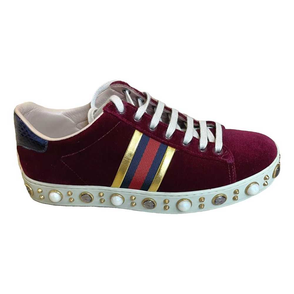 Gucci Velvet trainers - image 1