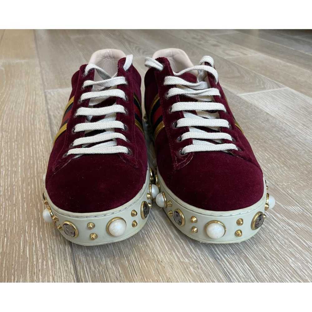 Gucci Velvet trainers - image 2