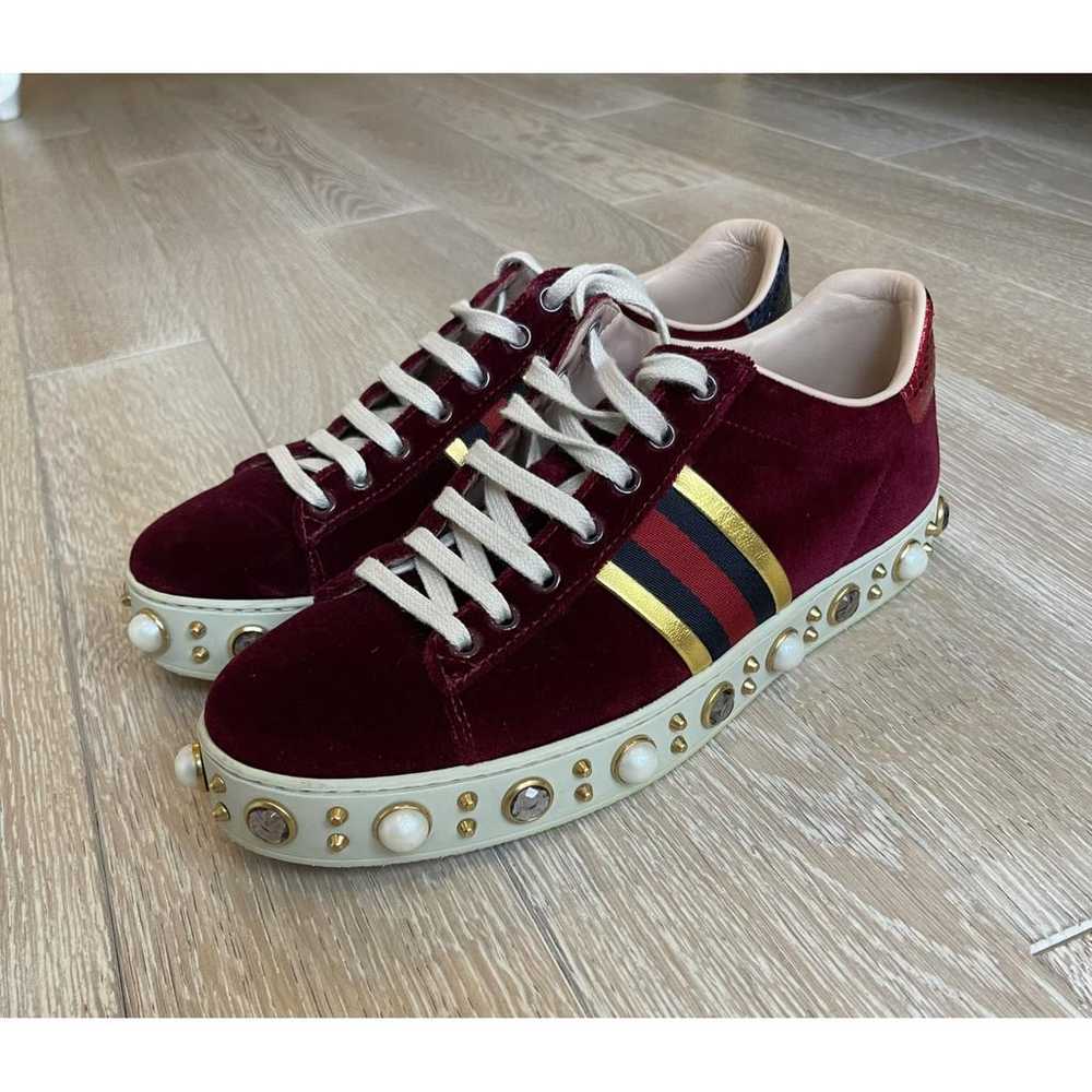 Gucci Velvet trainers - image 3