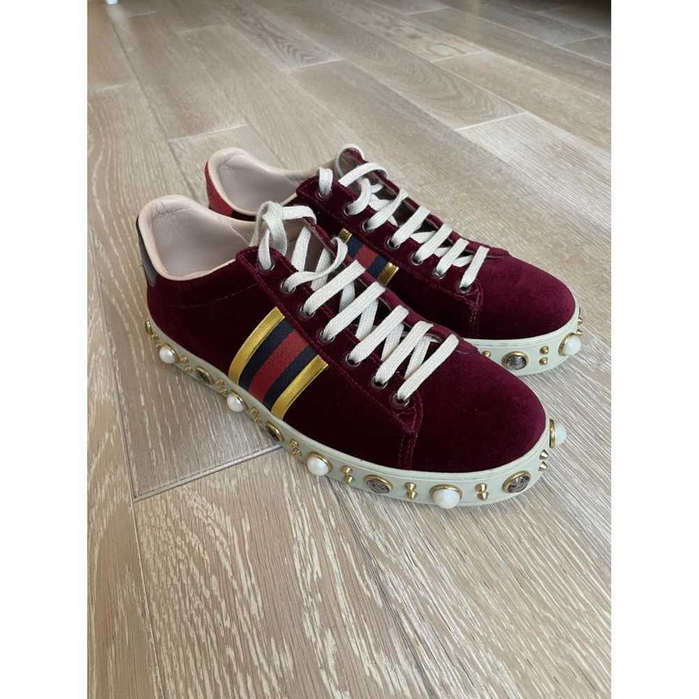Gucci Velvet trainers - image 7