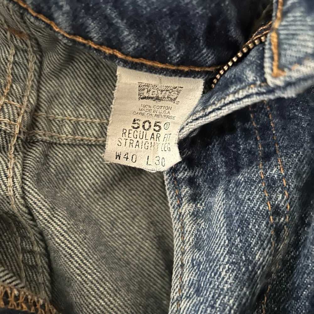 Vintage Levi’s Orange Tab 505 Jeans size 40 x 30 - image 3