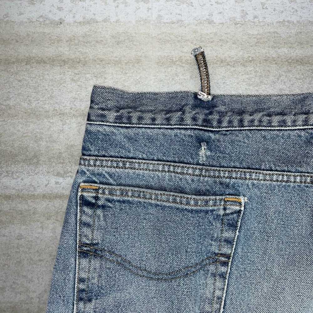 Vintage Carhartt Jeans Relaxed Fit Plaid Lined Me… - image 7