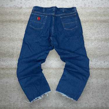 Wrangler Riggs Jeans Fleece Lined Medium Wash Den… - image 1