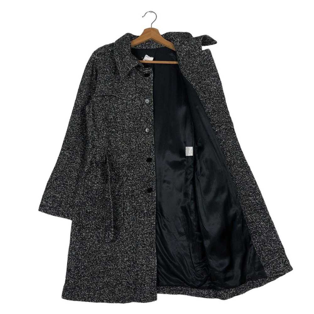 Agnes B. × Japanese Brand 🔥Rich Black Wool Long … - image 11