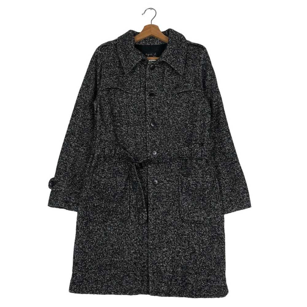 Agnes B. × Japanese Brand 🔥Rich Black Wool Long … - image 1