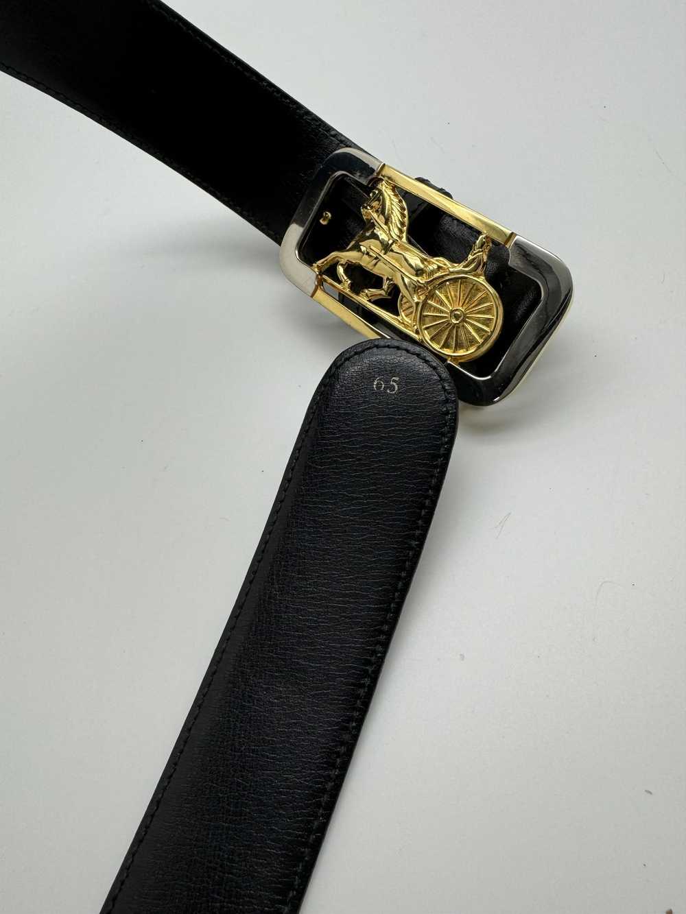 Celine Celine Vintage Horse Carriage Belt - image 10