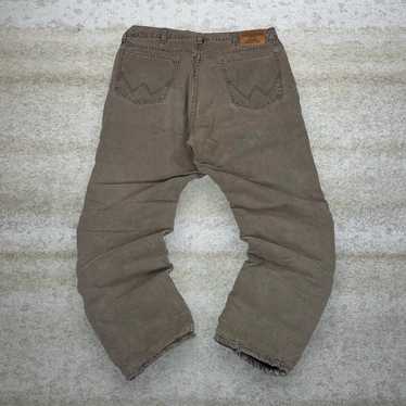 Vintage Fleece Lined Wrangler Jeans Hazel Brown S… - image 1