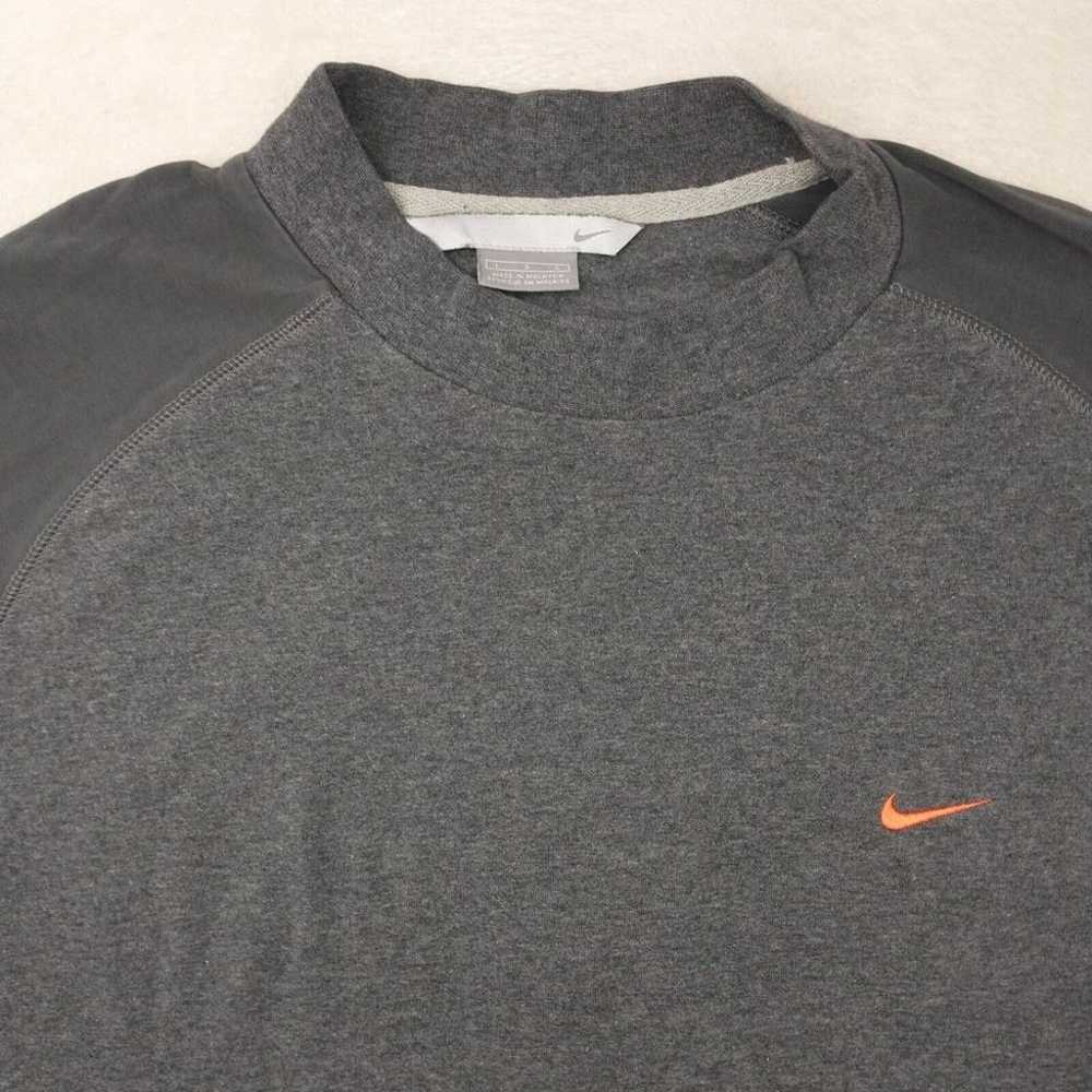 Vintage Nike Shirt Mens Large Gray Crewneck Pullo… - image 3
