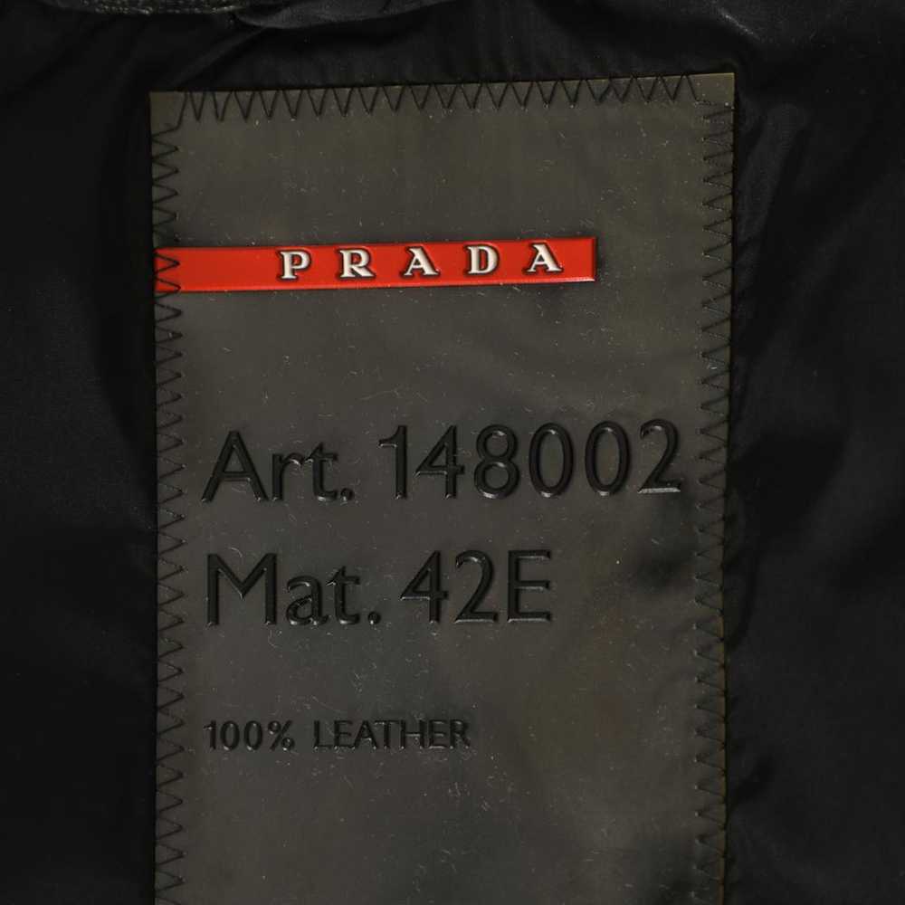 Prada Leather biker jacket - image 3