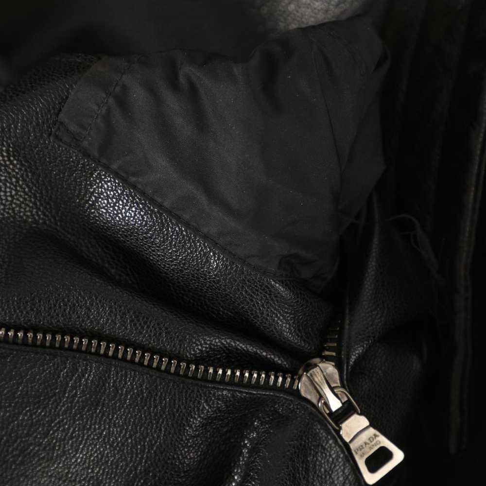 Prada Leather biker jacket - image 7
