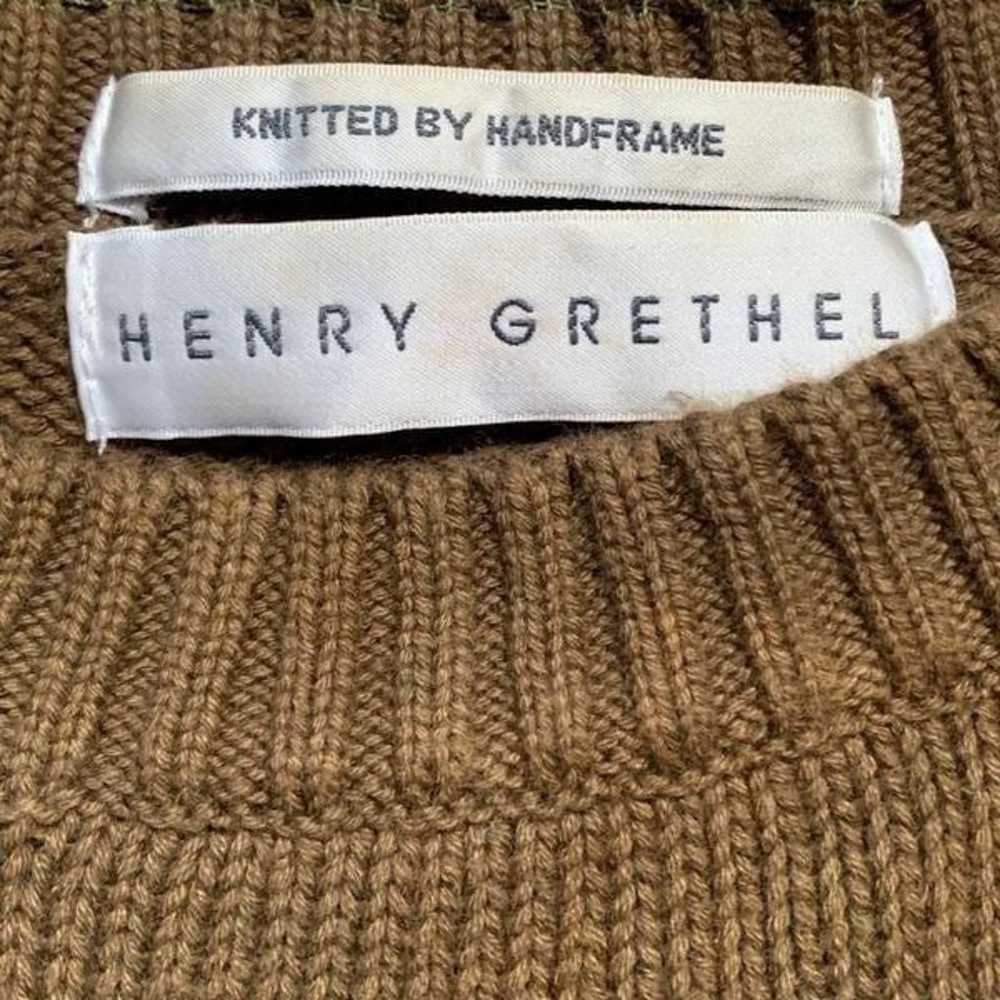 Vintage Henry Grethel Sweater Brown Purple Abstra… - image 6