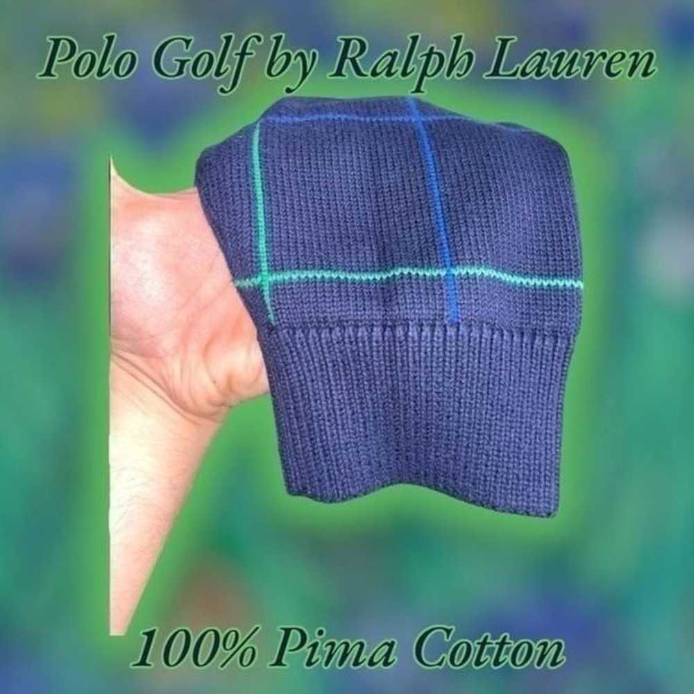 90s Polo Ralph Lauren Navy & Green Crewneck Sweat… - image 5