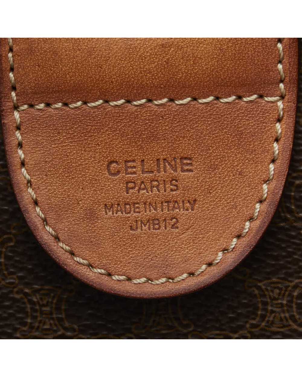 Celine Vintage Celine Macadam Canvas Boston Bag - image 9