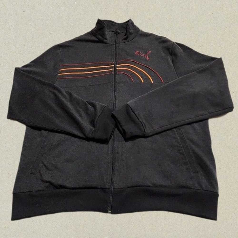 Puma Vintage 90s Men's Black Full-Zip Track Jacke… - image 1