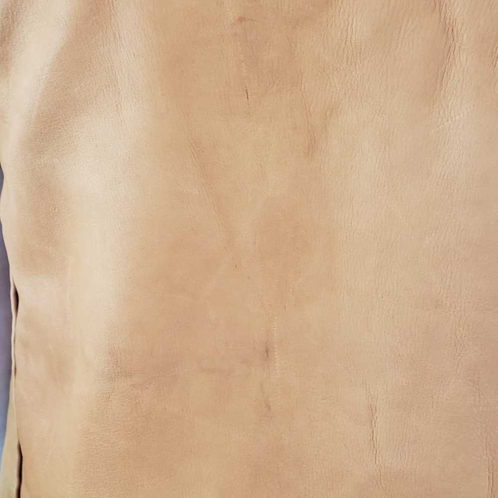 Vintage Hand Made Buckskin Leather Vest - image 6