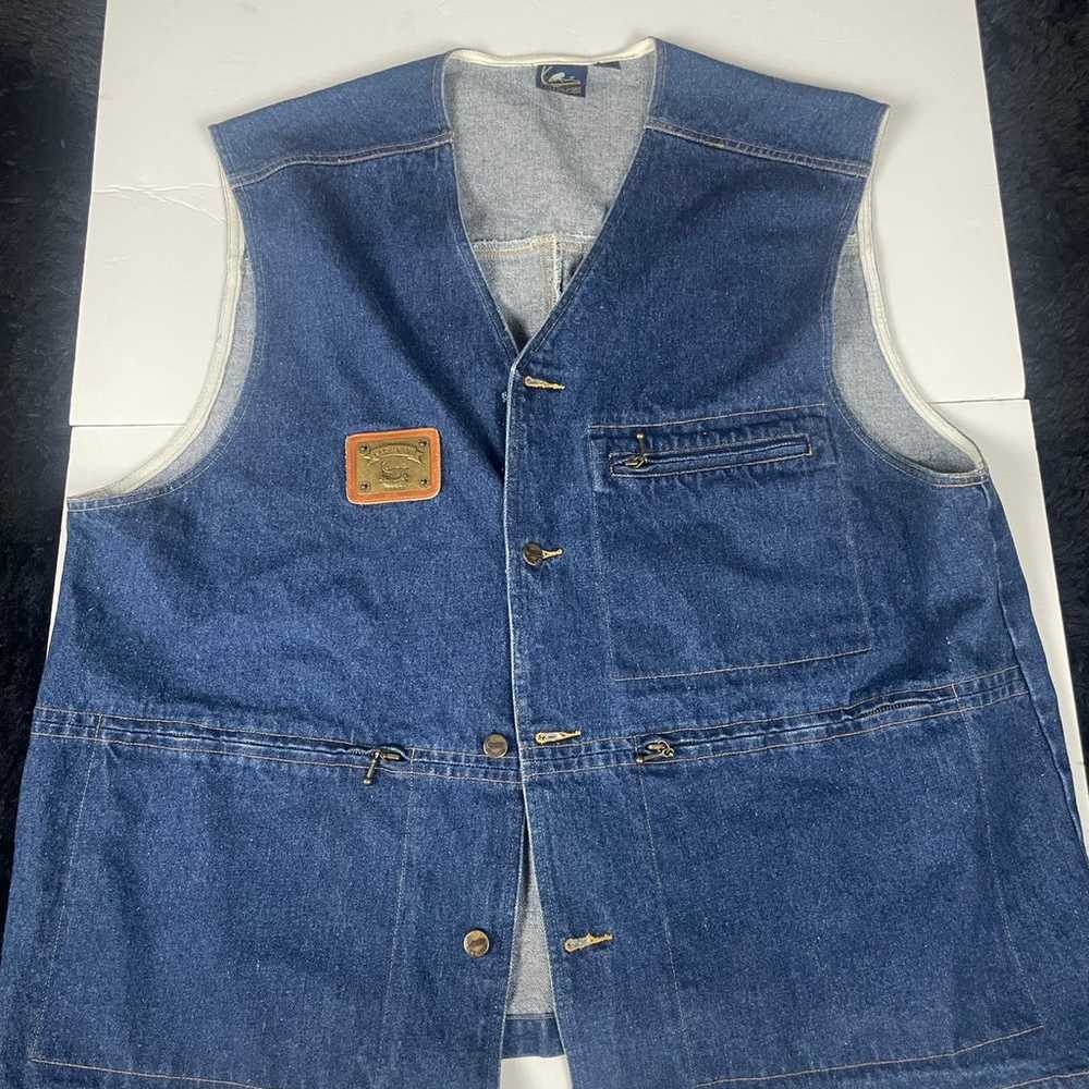 Vintage Karl Kani Jeans Denim Vest Size XL Hip Ho… - image 1