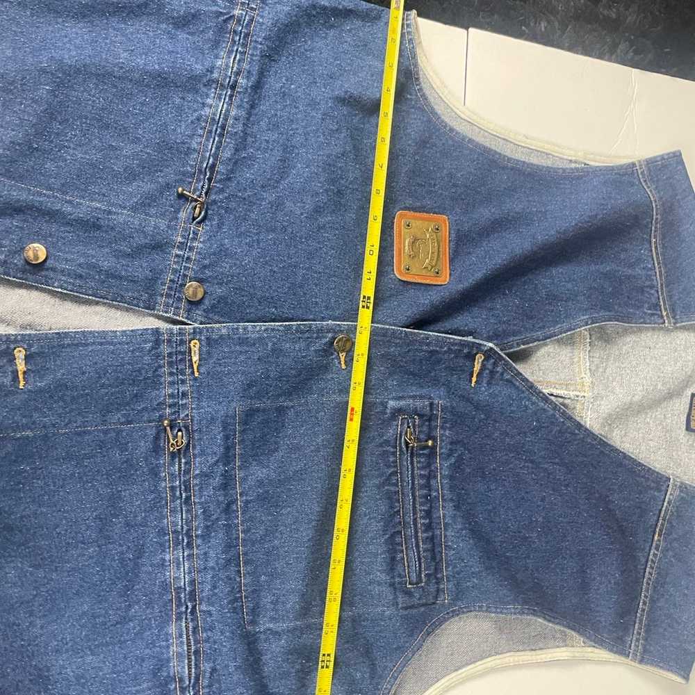 Vintage Karl Kani Jeans Denim Vest Size XL Hip Ho… - image 5
