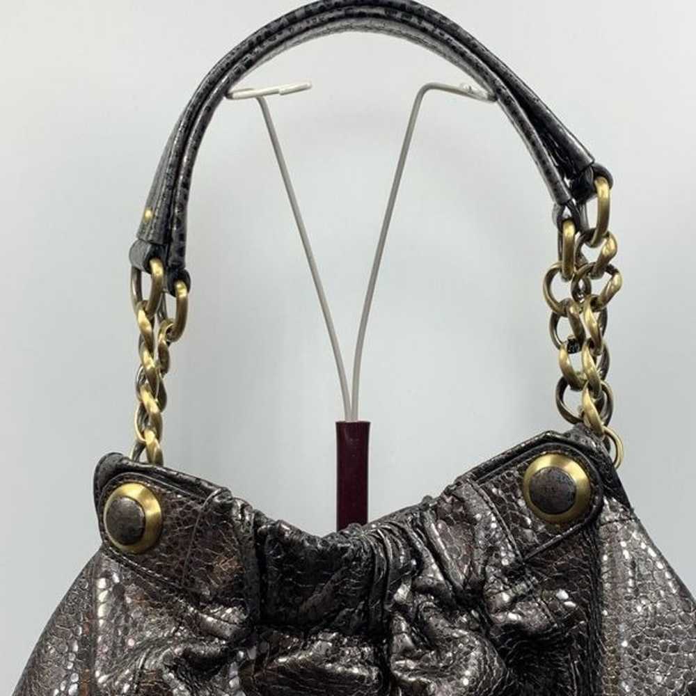 Cynthia Rowley Women's Metallic Snakeskin Pattern… - image 4