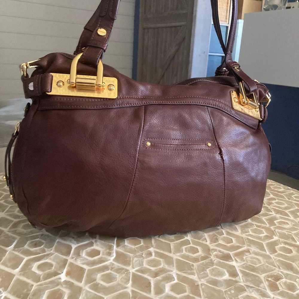B. Makowsky leather hobo bag in brown - image 2