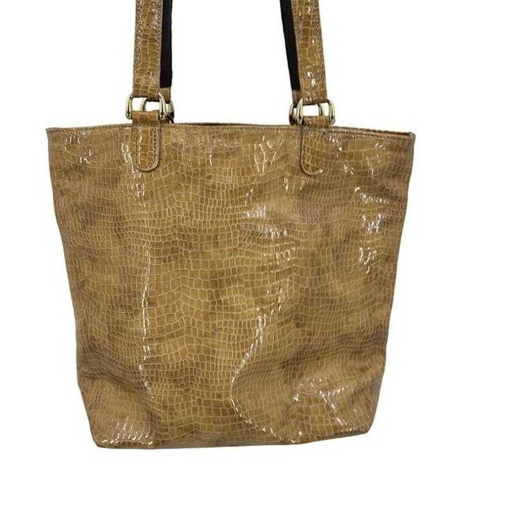 Vintage SAS Vegan Faux Leather Tote Shoulder Bag … - image 4