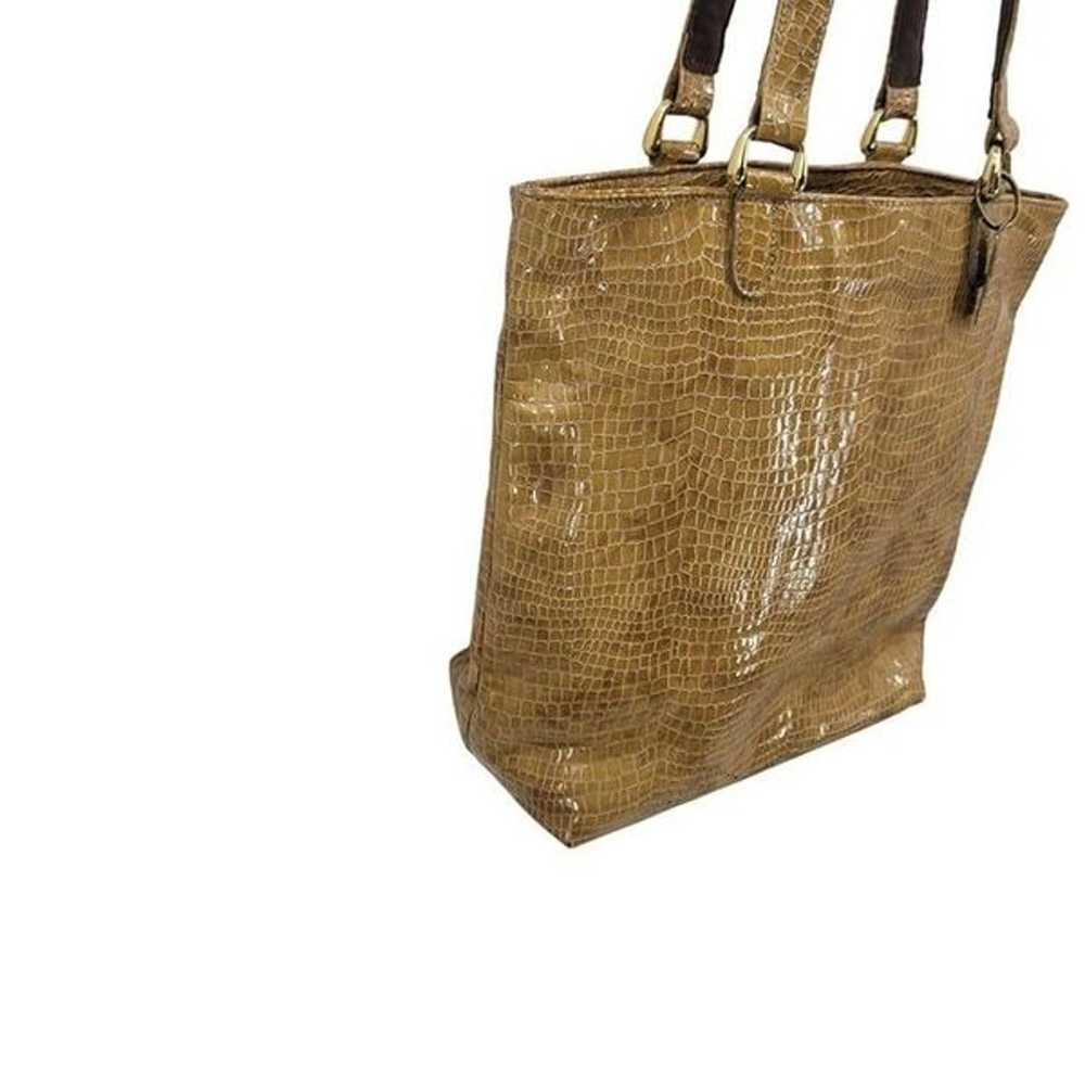 Vintage SAS Vegan Faux Leather Tote Shoulder Bag … - image 7