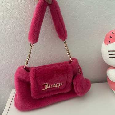 Juicy Couture free love fluffy shoulder purse PINK - image 1