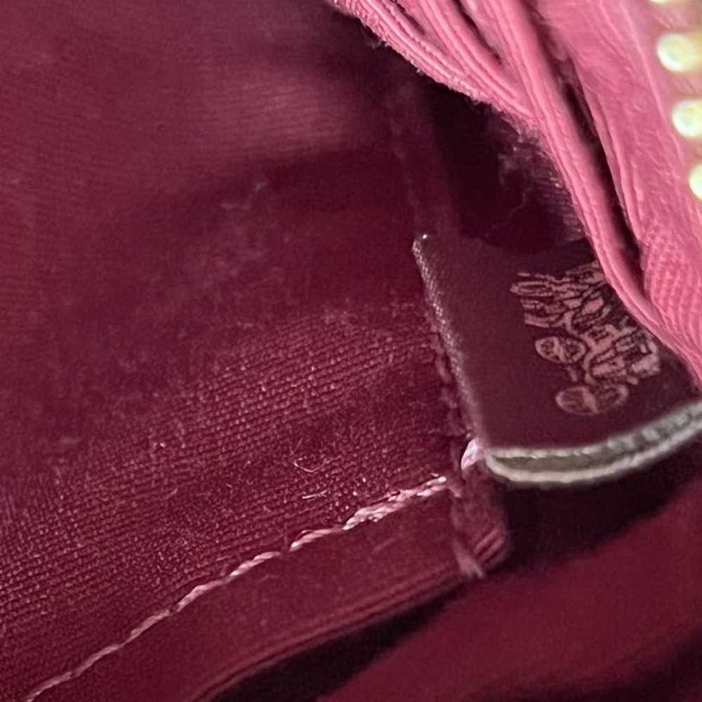 Authentic Coach Burgundy Leather Clutch Bag - image 9