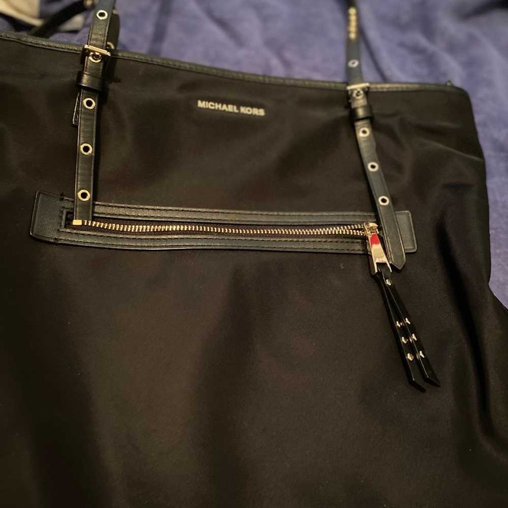 Michael Kors Black Polyester/Leather Shoulder Bag - image 4