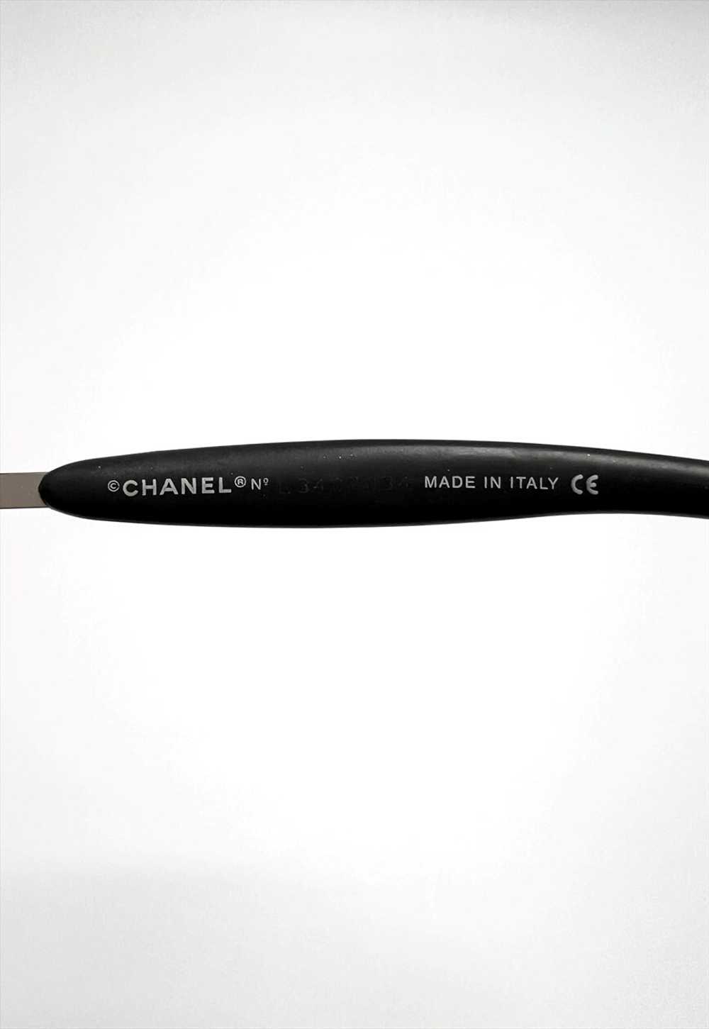 Chanel Sunglasses Rimless Shield CC Logo Rectangl… - image 3