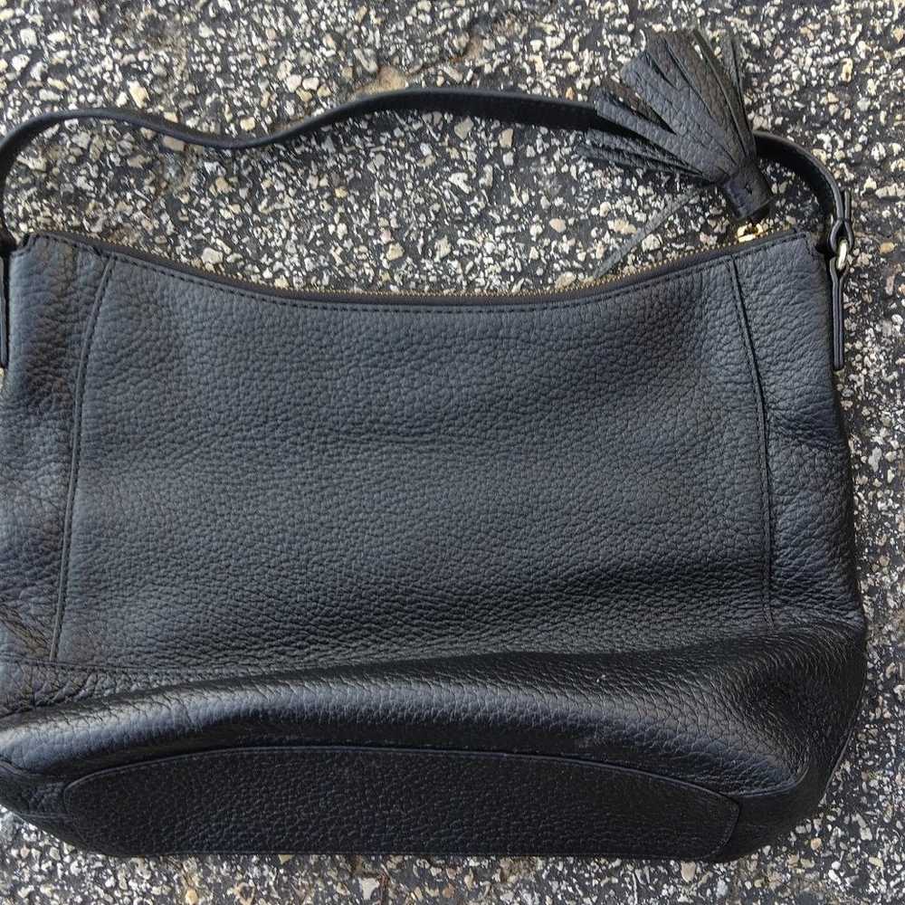 Kate Spade black pebbled leather shoulder bag - image 2