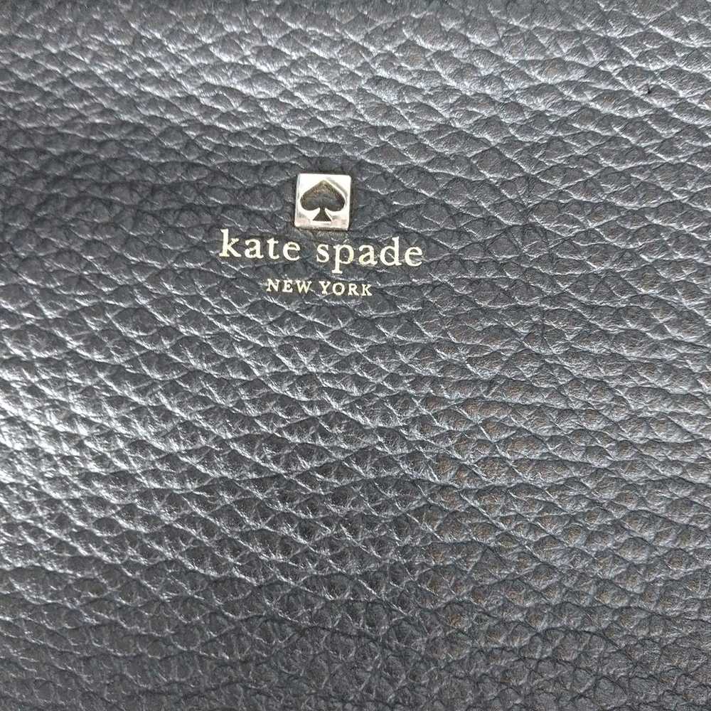 Kate Spade black pebbled leather shoulder bag - image 3